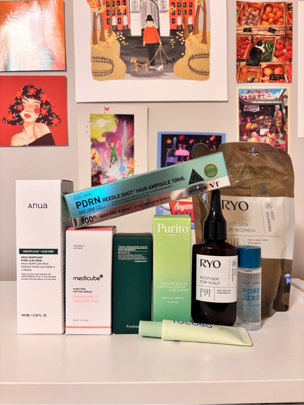 Lot of 9 K-Beauty Skin & Hair Care Products